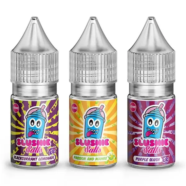 Slushie Nic SALT (10ml) bottle in Blue Raspberry Slush.