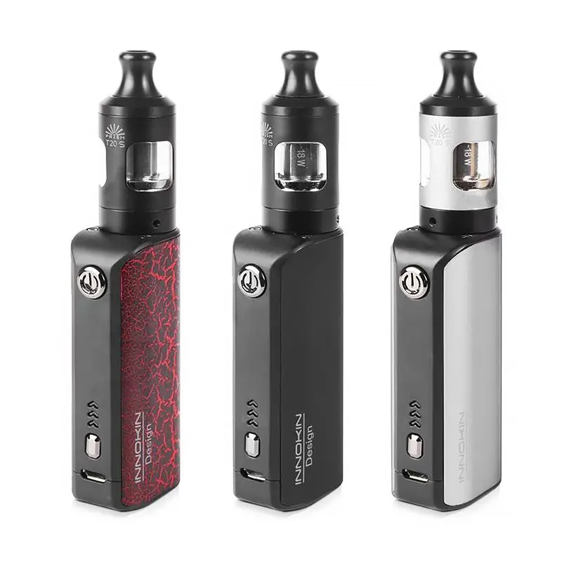 Innokin EZ Watt Kit in Grey showing the simple power adjustment button.
