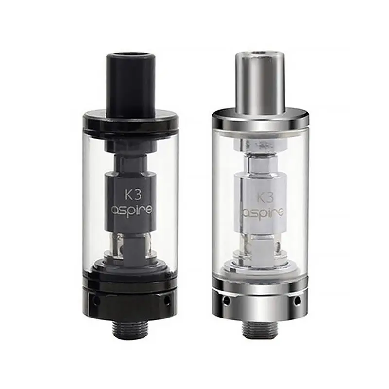 Aspire K3 Tank in Black with a pre-installed Nautilus coil.