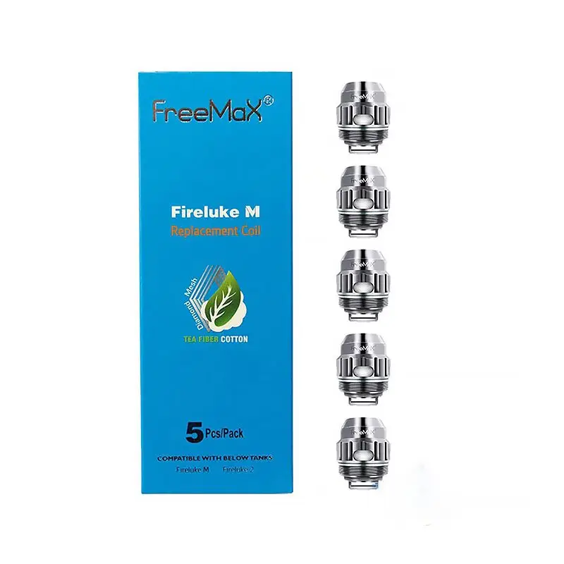 FreeMax Fireluke M Coils (5-Pack) showing the X2 Double Mesh coil.