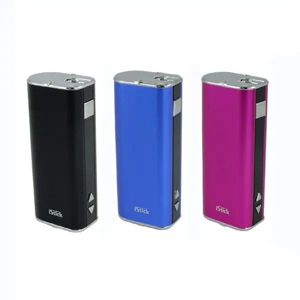 Eleaf iStick 20w Mod in Black showing the top-mounted digital display.
