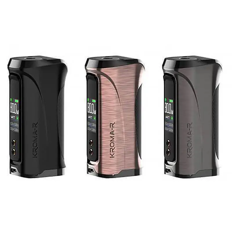Innokin Kroma-R (MOD ONLY) in Gunmetal finish showing the OLED screen.