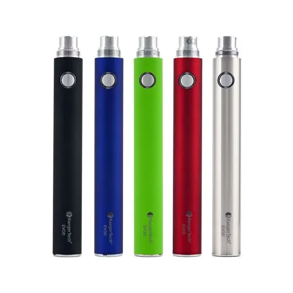 KangerTech Evod Battery 1000mAh in Brushed Stainless Steel.