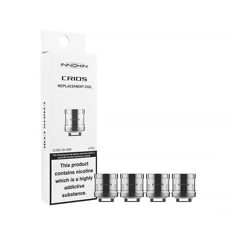 Innokin Crios Coils (4-Pack) in the 0.25ohm sub-ohm variant.