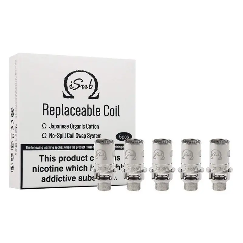 Innokin iSub Coils (5-Pack) showing the 0.5ohm Kanthal variant.