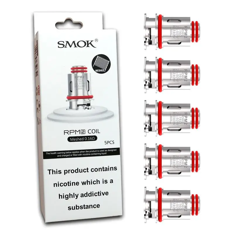 Smok RPM 2 Coils 0.16ohm Meshed (5 Pack) showing the mesh heating element.