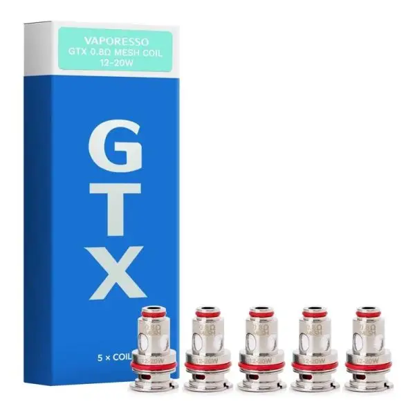 Vaporesso GTX Coils (5-Pack) in the 0.2ohm mesh resistance.