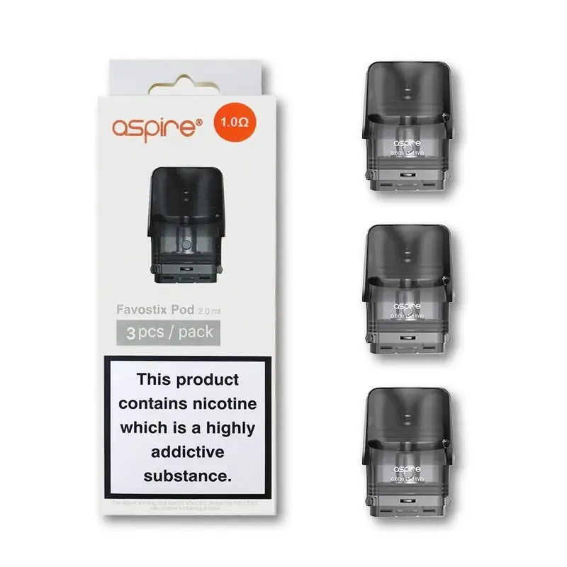 Aspire Favostix Pods (3-Pack) with the 0.6ohm mesh coil.