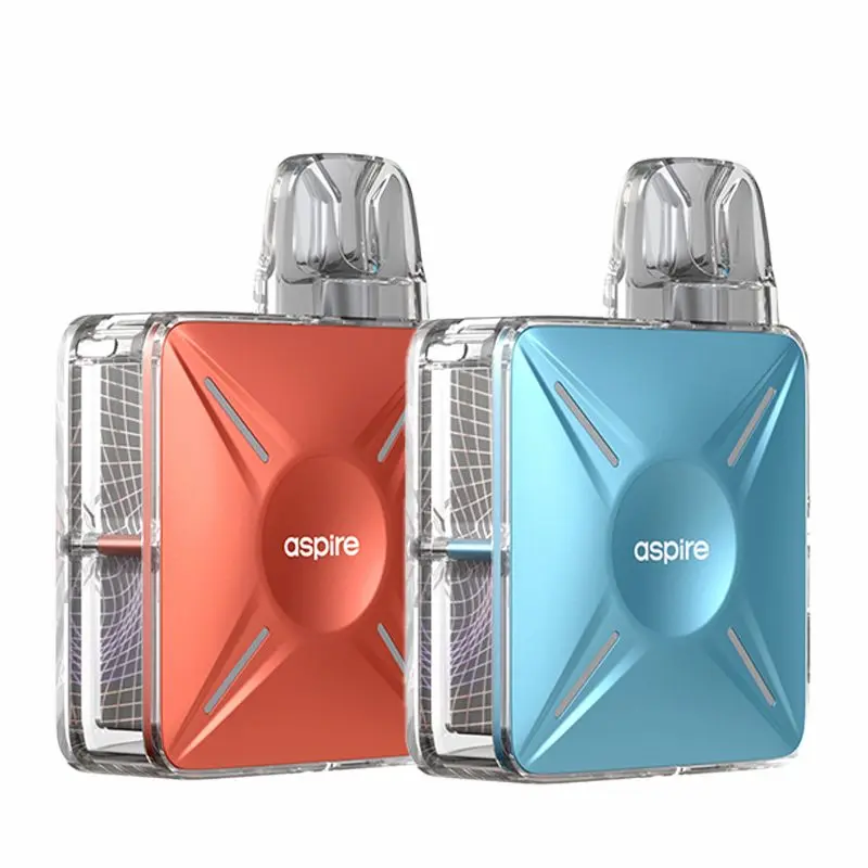 Aspire Cyber X Pod Kit in Pearl Silver showing the translucent side.