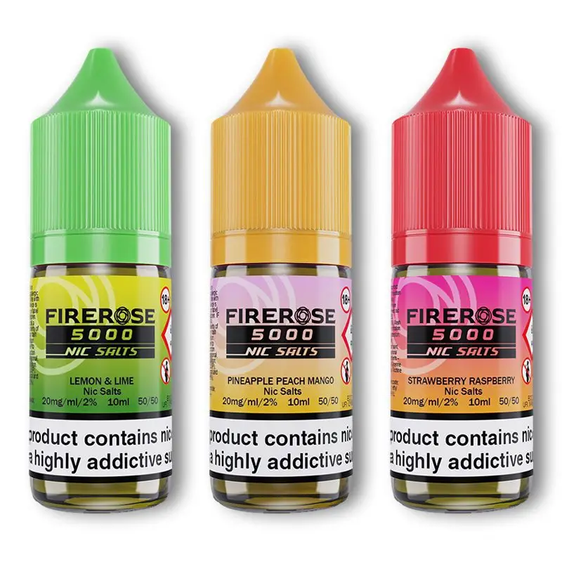 FireRose 5000 Nic Salt Blue Razz Gummy 10ml bottle.