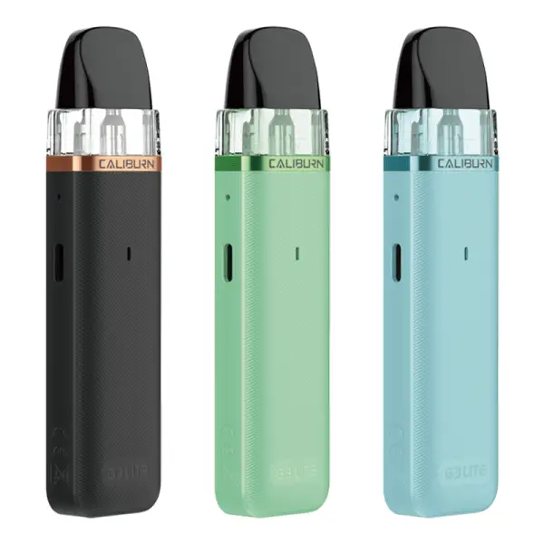 Uwell Caliburn G3 Lite in Pastel Pink showing the large e-liquid viewing window.