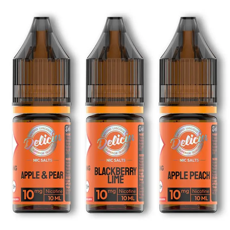 Vaporesso Deliciu Nic Salt Strawberry Kiwi bottle showing the premium minimalist label design.