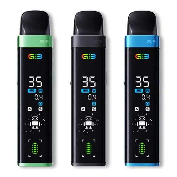 Uwell Caliburn G3 Pro Pod Vape Kit. It is fully cross-compatible with all Caliburn G3 pods, including the high-performance 0.4Ω mesh pod.