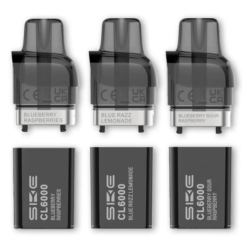 SKE Crystal CL6000 Prefilled Vape Pods 12ml for the SKE CL6000 kit.
