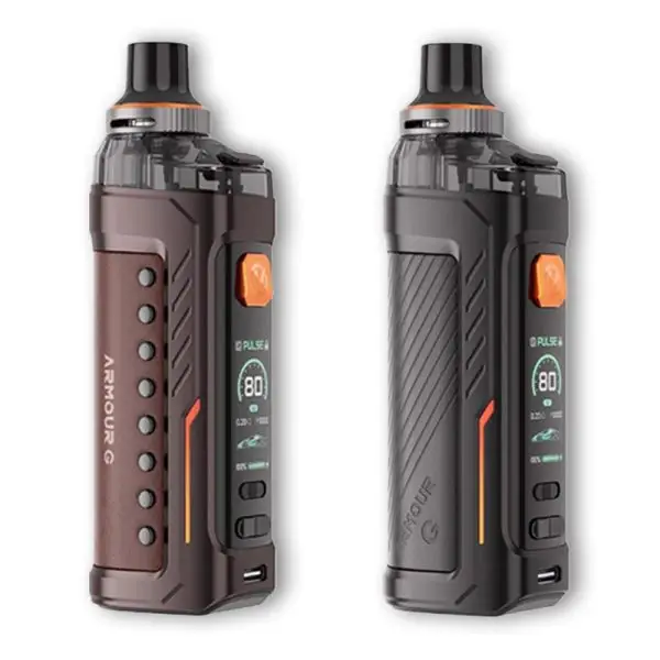 Vaporesso Armour G Pod Vape Kit. Driven by the advanced AXON Chip, the Armour G features the new Neo Pulse Mode, which ensures a consistent, high-power output from the first puff until the battery hits 10%.