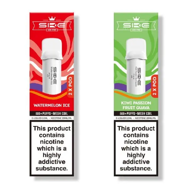 SKE Crystal Bar 600 Pro Prefilled Pods bring the unmistakable, intense flavour of the Crystal Bar disposable to a more versatile pod format.