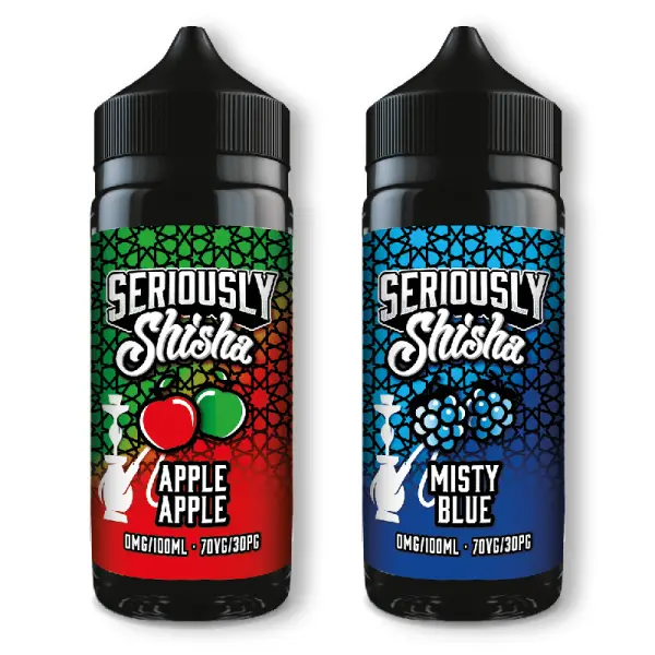 Seriously Shisha 100ml Shortfill.Each 120ml bottle contains 100ml of nicotine-free e-liquid, leaving plenty of room for two 10ml nicotine shots to reach your desired strength.