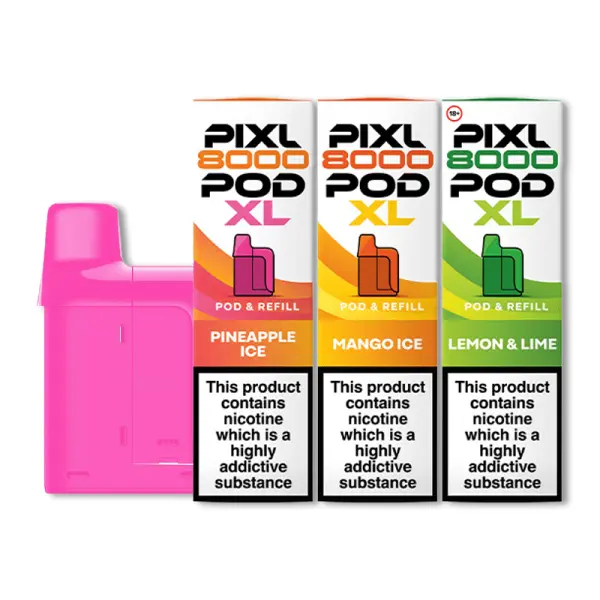 PIXL 8000 Prefilled Pods. Thanks to the mesh coil and auto-refill technology, you get consistent flavour