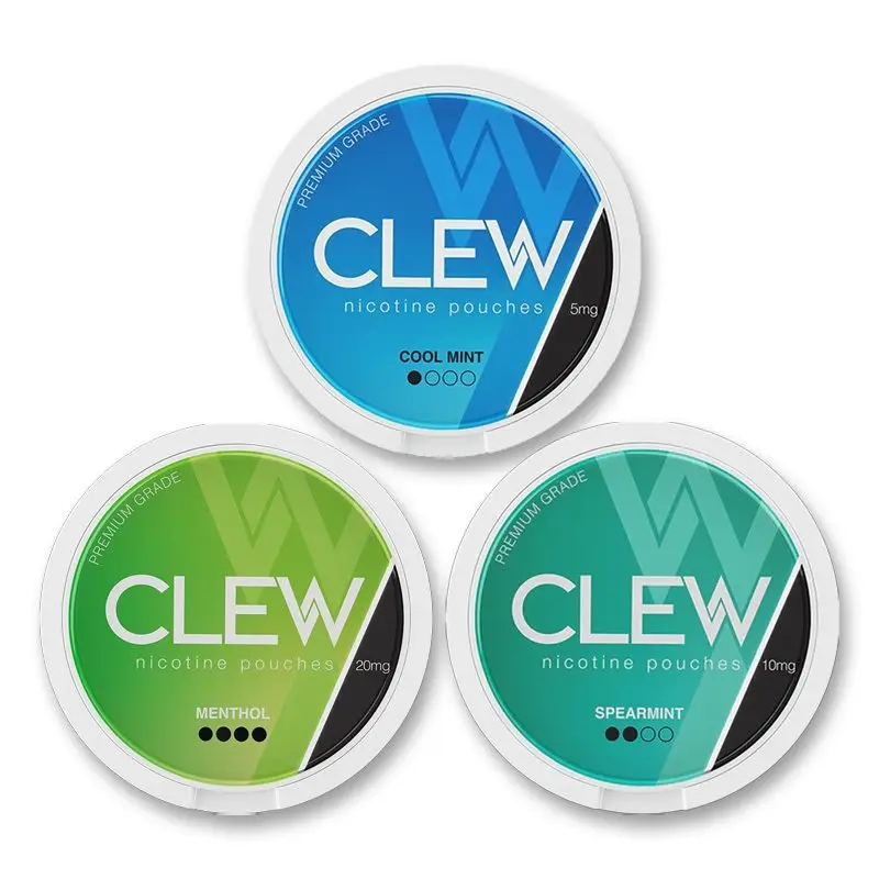 CLEW Nicotine Pouches tin in Lime & Berry.