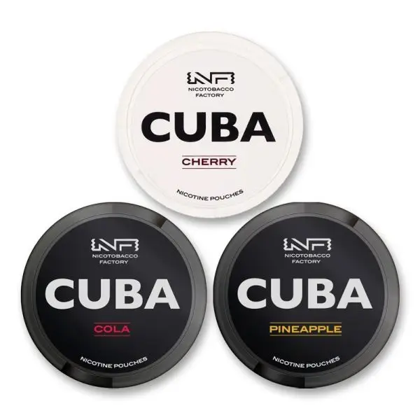 CUBA Nicotine Pouches Black Edition tin.