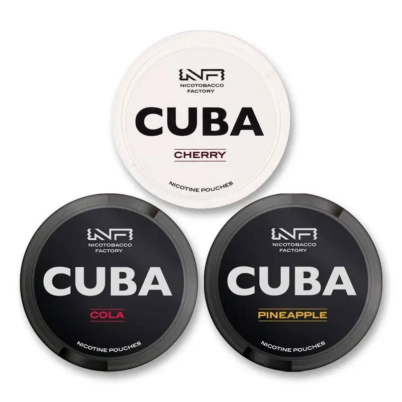 CUBA Nicotine Pouches Black Edition tin.